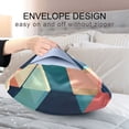 thumbnail image 4 of Yayeee Pillowcase King Size Set of 2 Satin Wrinkle Resistant Pillow Case, Blue Cubes, 4 of 7