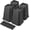 Black 4 Pack, variant on Bed Risers 8 Inch Heavy Duty, Furniture Risers Lifts 12" 8" 4" for Table, Desk Leg, Sofa, Couch, Adjustable Bed Frame Risers Supports Up to 6,000 Lbs, Black, 4 Pack