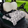 thumbnail image 2 of Golf Cart Seat Covers for 2 Seater,Spring Flowers Microfiber Cart Seat Towel Blanket,Farmhouse Purple Pastoral Floral Leaf Absorbent Breathable Non Slip Bench Seats Protector for Golf Course 51"x31", 2 of 9