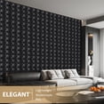 thumbnail image 6 of FLOLEOPA Black 11.8 in x 11.8 in 0.8 mm, PVC Decorative Wall Panels, 20 Pieces, 6 of 7