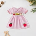 thumbnail image 2 of WXFAZCVU Flower Girl Dress Baby Girl Clothes Summer Puff Sleeves Cute Clothes Going Out Size 5-6 Years, 2 of 3