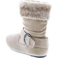 thumbnail image 3 of Static Footwear Girls Fashion Faux Suede Fur Cuff Boots, 3 of 7