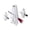 3 Pcs, variant on Halloween Decorations Outdoor, 1 Pack Hanging Ghosts on Brooms with Built-in Warm Lights, Flying Ghost Family Decor, Floating Gauze Ghost for Tree, Porch, Yard, Patio, Indoor Halloween Decorations(A)