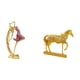 thumbnail image 5 of Estatua de bailarina de ballet, escultura de caballo, figura de animal, arte de resina, escultura grabada para decoración del hogar, oficina, dormitor, 5 of 8