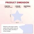 thumbnail image 2 of Uxcell 108Pcs Stars Cutouts 3.5"x4" Paper Star Shaped Paper Cards for Bulletin Board Decorations Light Purple, 2 of 6