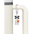 thumbnail image 3 of Delight Jewelry Silvertone Love with Orange Paw - Silvertone Bow Charm Accessory for Tumblers and Thermal Cups, 3 of 4