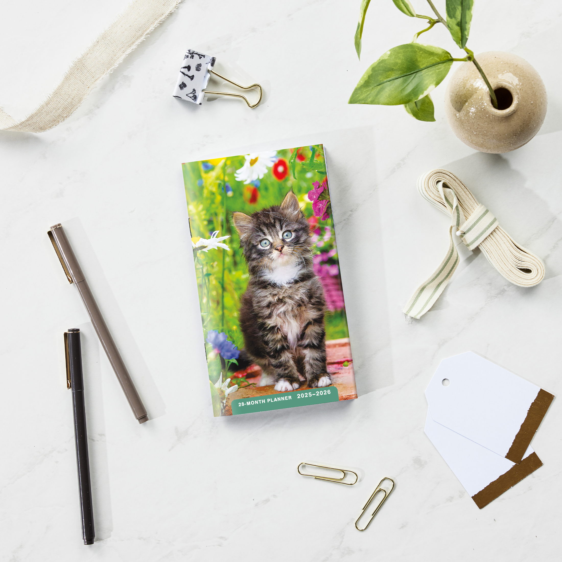 2025-Pocket Planner-Kitten- 3.62 x 6.5"- 2 yr Pocket Planner by DaySpring