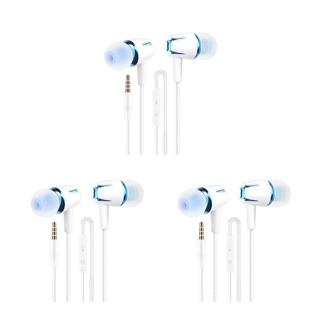 Inteprter Auricular con cable In-Ear Cancelación de ruido Auriculares de reproducción de música portátiles Azul Type1 NO1