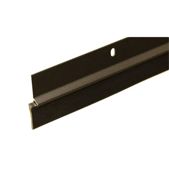 Randall 36inch Silver Door Sweep for Gaps up to 1 1/8inch USA Made (3 FT V-60) (Brown) 36L*1 5/8H inch for gaps up to 1 1/8inch