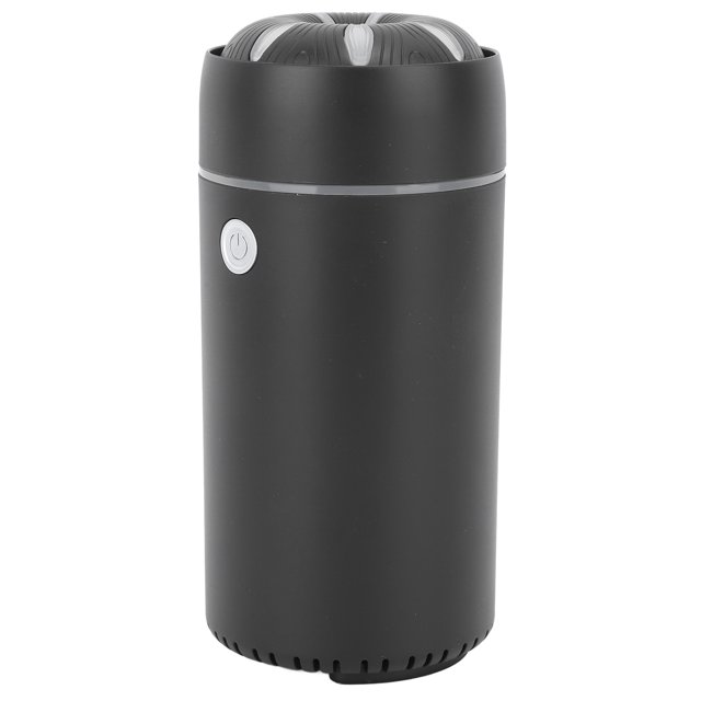 Humidificador para coche Humidificador difusor pequeño negro 100 ml Ultrasonido alimentado por USB Niebla fina Silencioso con luz colorida Humidificador de escritorio ANGGREK Otros