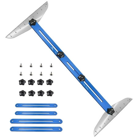 

IMSHIE Stair Tread Gauge Template Tool Metal Stair Tread Template Set Tread Template Tool with Ruler Adjustable Measuring Tool for Stairs Risers Partitions and Cutting Drywall 10-60 Inches enjoyable