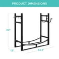 thumbnail image 7 of Best Choice Products 34.25in Steel Firewood Log Rack & Tool Set for Fire Pit, Fireplace w/ Kindling Holder, 7 of 7