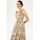 thumbnail image 2 of Vestido largo Bellabarnetten con corsé floral sin espalda y cordones, 2 of 5