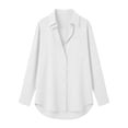 thumbnail image 5 of Njagoc3 Womens Button down Shirts Dress Shirts Oxford Shirts Long Sleeve Work Blouses Collared Tops Tunics with Pocket, 5 of 6