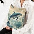 thumbnail image 6 of Whale Elegant Velvet Throw Pillow Covers Set with Unique Patterns - 16x16", 18x18", 20x20" - Pack of 2 for Chair Pillow Covers and Various Occasions, 6 of 6