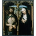 thumbnail image 3 of Adriaen Isenbrant 12x14 Black Modern Framed Museum Art Print Titled - Christ Crowned with Thorns (Ecce Homo), and the Mourning Virgin (ca. 1530-40), 3 of 5