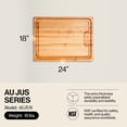 thumbnail image 2 of John Boos AuJus Reversible Wood Cutting Board with Juice Groove, Maple, 2 of 9