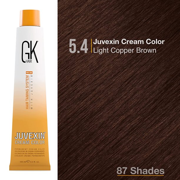 GK HAIR Permanent Haarfarbe Creme – 100 Ml Tube Mit Juvexin Für Langanhaltende, Pflegende Farben