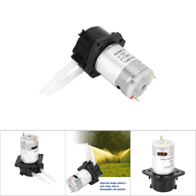 Dosing Pump, Peristaltic Pump, 12V 35 Dosing Pump DIY Peristaltic Tube Head For Aquarium Lab Chemical Analysis, Design, Peristaltic Metering Pumps