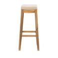 thumbnail image 4 of Home Square 2-Piece Furniture 32" Acacia Wood Bar Stool Set in Rustic Brown, 4 of 11