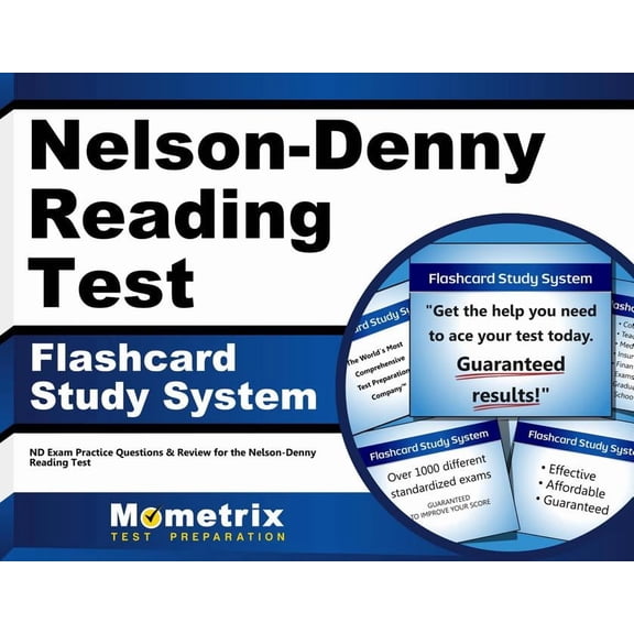 Nelson-Denny Reading Test Flashcard Study System: ND Exam Practice Questions & Review for the Nelson-Denny Reading Test
