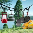 thumbnail image 2 of OUSITAID 2pcs Hammock Strap Outdoor Camping Tree Hanging Load Bearing Rope (Black), 2 of 9