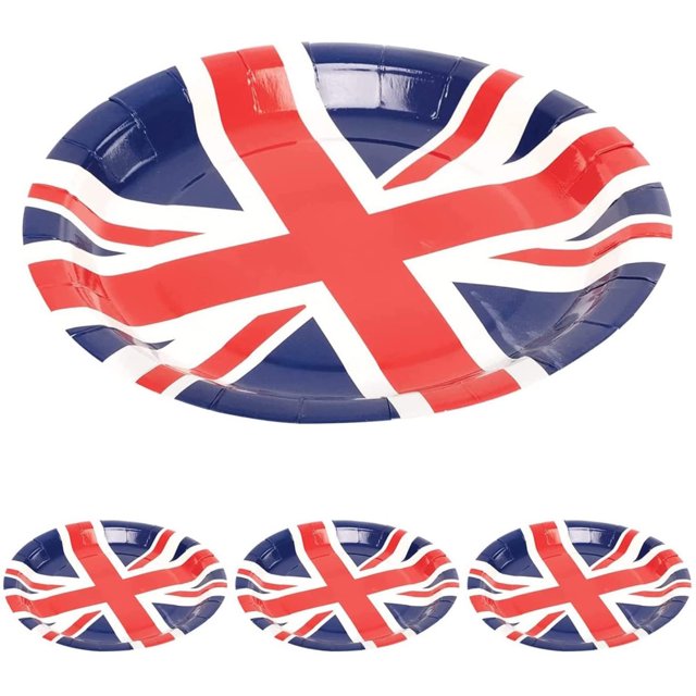 Union Jack Mantel Decoraciones Para Fiestas Union Jack Mantel Servilletas De Papel Plato De Papel Vasos De Papel Bandera Británica Fiesta De Cumpleaños Suministros Decoraciones