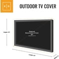 thumbnail image 2 of KHOMO GEAR Outdoor TV Cover - SAHARA Series - Universal Weatherproof Protector For 22-24 Inch TV - Fits Most Mounts &, 2 of 5