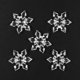 thumbnail image 2 of 24 Piezas 14x15x2cm ANGGREK Icicle Snowflake Ornaments Set, 2 of 8