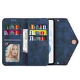 thumbnail image 4 of Dteck for Samsung Galaxy S25 Ultra Case with Crossbody Strap, Galaxy S25 Ultra Wallet Phone Case with Wrist Strap Credit Card Slots Zipper Pocket, PU Leather Folio Stand Cover,Blue, 4 of 6