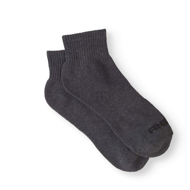 AND1 AND1 Quarter Cut Men's Socks, 12 Pack