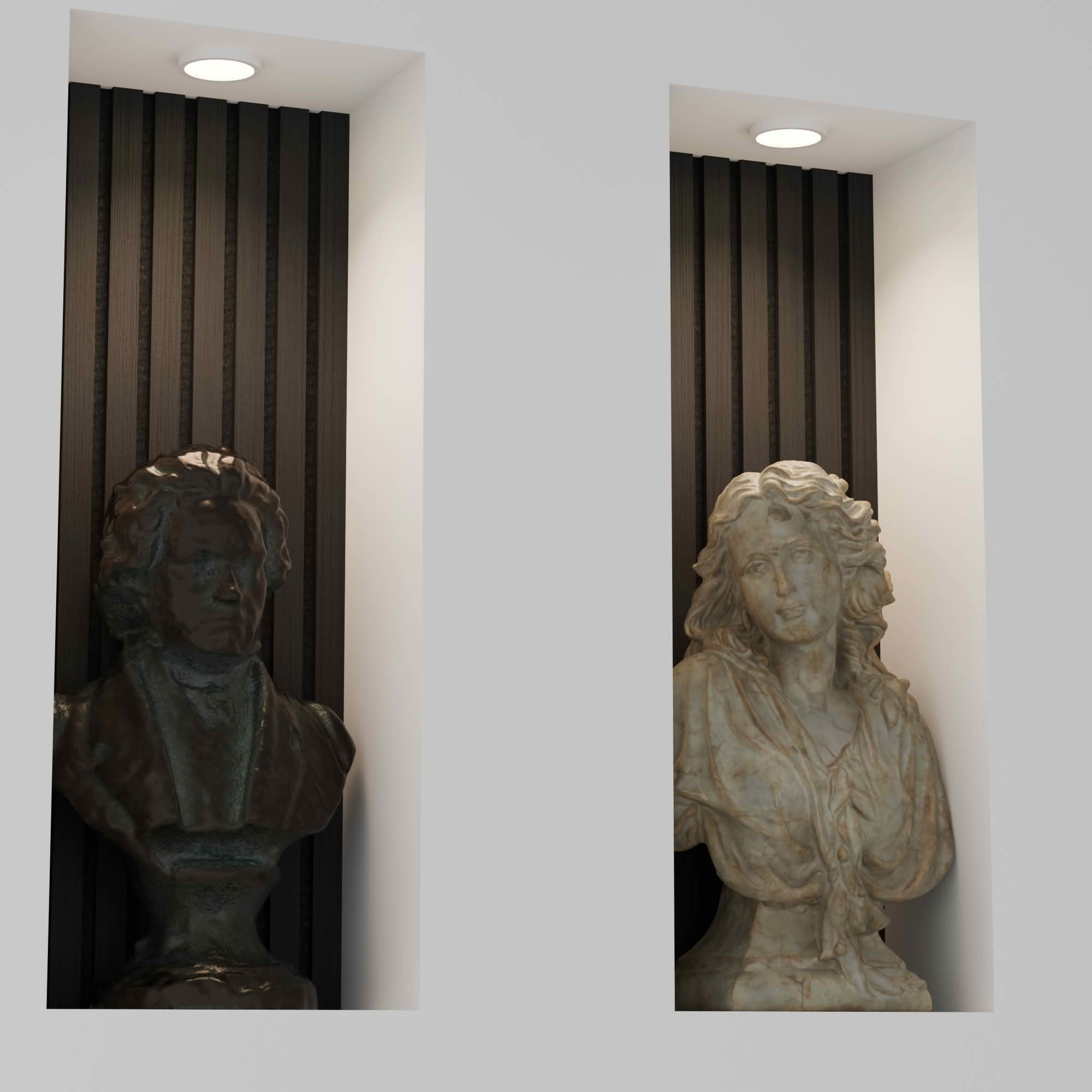 MAYEERTY Black Wood Veneer MDF Sound Absorbing Panel for Wall Decor, 94x12x1 Inch, 4 Pack