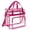 Pink, variant on Clear Bag for Stadium Events 12x12x5 Transparent Tote with Zipper Crossbody Shoulder Bag Large Clear Purse for Concert Festival Travel Beach Women,Pink