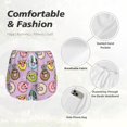 thumbnail image 6 of Lsque Cute Donuts Printed Women's Running Shorts with Liner Pockets,Elastic Quick Dry Workout Athletic Gym Yoga Shorts,Womens High Waist Shorts-Small, 6 of 9
