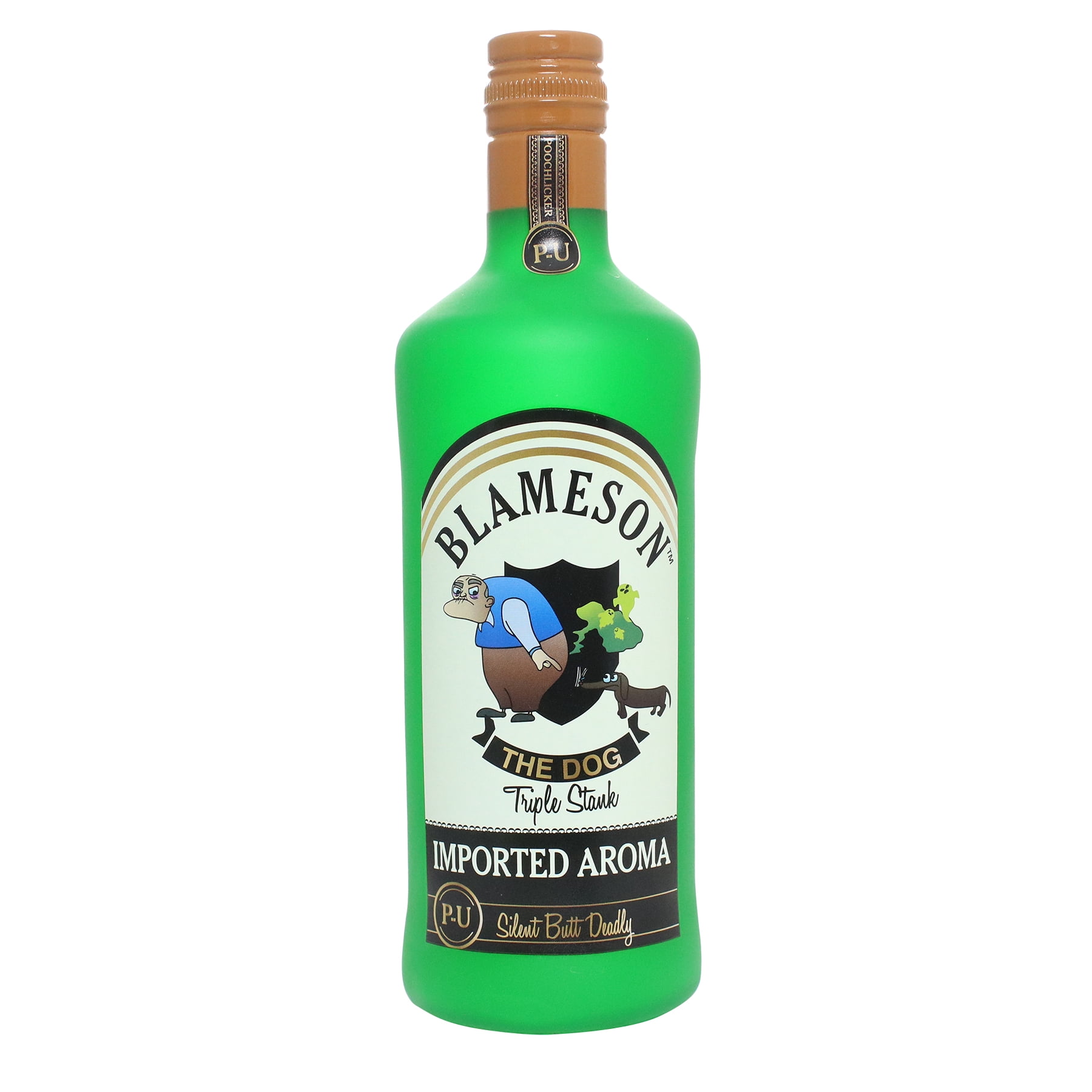 Silly Squeakers Liquor Bottle Blameson Durable Squeaky Vinyl 2-Pack Dog Toy