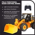 thumbnail image 4 of Diecast Masters RC Truck CAT 950M Wheel Loader | Fully Functional Radio Control Tractor Truck | 1:24 Scale Model Remote Control Caterpillar Trucks | CAT Yellow Diecast Model 25003, 4 of 8