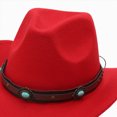thumbnail image 5 of Gibobby Toddler Cowboy Hat Western Cowgirl Hat 3T 4T 5T 6T 7T 8T Unisex For Boys Girls Kids Classic Ranch Cowboy Hat Outdoor Dress Up Cap,Red, 5 of 5