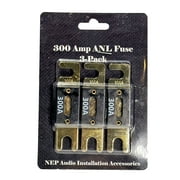 NEP Audio 300 Amp ANL Fuse  Inline Fuse for Car Audio 3 Pack