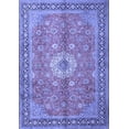 thumbnail image 1 of Ahgly Company Machine Washable Indoor Rectangle Persian Blue Traditional Area Rugs, 7' x 9', 1 of 4