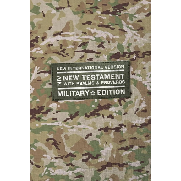 Niv, New Testament with Psalms and Proverbs, Military Edition, Compact, Paperback, Military Camo, Comfort Print, (Paperback)