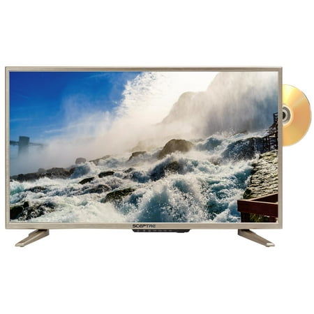 Sceptre 32" Class HD (720P) Gold LED TV (E328GD-SR) with Built-in DVD Player