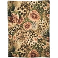 thumbnail image 3 of Cheetah Print Blanket Rose and Leopard Throw Blankets Soft Warm Lightweight Cozy Throws for Adult Girls Women & Men Bed for Living Room Bedding Couch Decor 40x50in, 3 of 6
