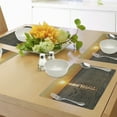 thumbnail image 4 of Ambesonne Bird Place Mats Set of 4, Geese Flying over Lake, Standard Size, Orange and Grey, 4 of 6
