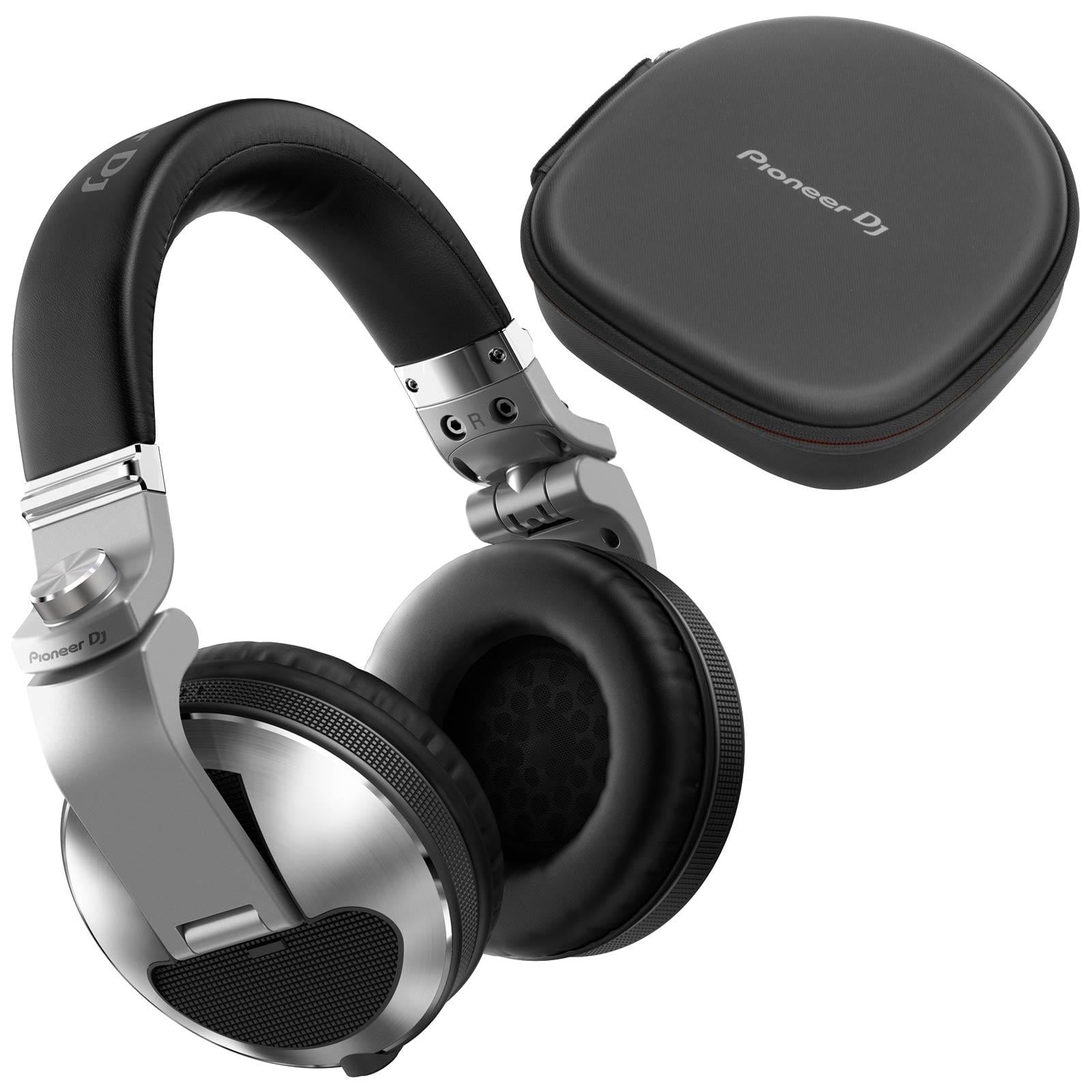 Pioneer DJ HDJ-X10 Flagship Over-ear Silver DJ Headphones with Gear Bag Package