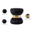 thumbnail image 2 of Meridian Furniture Vino Contemporary Velvet Ottoman/Stool in Black, 2 of 4
