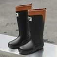 thumbnail image 2 of YLYL Women's Knee High Rain Boots Waterproof No Slip Rubber Sole Outdoor Work Garden Mud Boots, 2 of 7