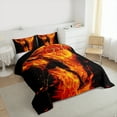 thumbnail image 3 of Manfei Boys Ball Lover Queen Comforter Set,Basketball Sport Theme Bedding Sets,Orange Black Bedding Comforter Set For Boys Kids,Luxury Bedroom Decor Reversible,3 Pieces, 3 of 8