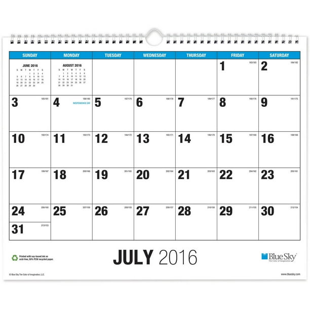 The Big Picture by Blue Sky Academic Year 20162017 Monthly 15" x 12
