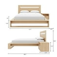 thumbnail image 2 of Morgan 3 Piece Bedroom Set with Headboard, Slatted Bedframe, 1 Nightstand, 2 of 5