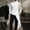 White, variant on Men Contrast Mesh Patchwork Mock Turtleneck Shirt, Diagonal Zipper Slim Fit Longline Long Sleeve Fashion Dressy Undershirt for Club Party Black